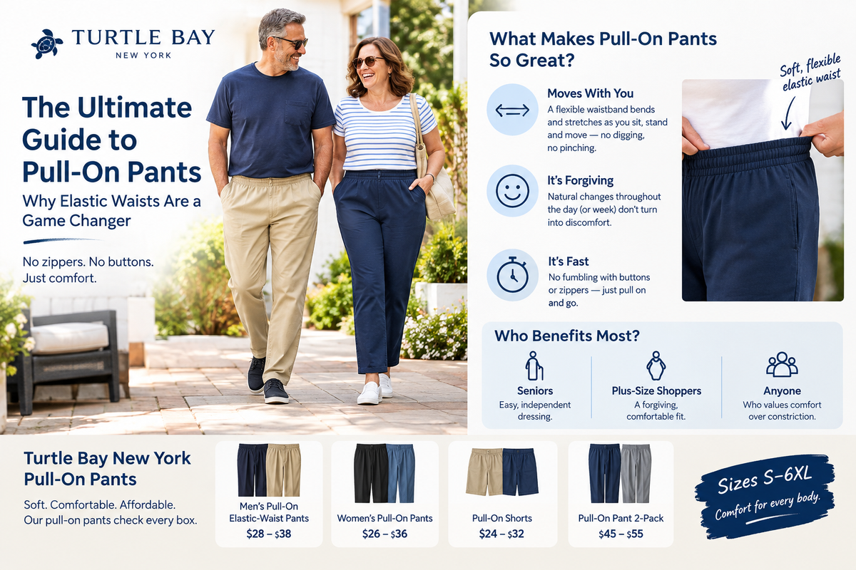 The Ultimate Guide to Pull-On Pants: Why Elastic Waists Are a Game Changer