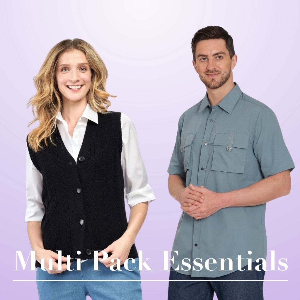 Our multipack essentials offer convenience and value with must-have items bundled together. From everyday basics to versatile staples, these packs make it easy to stay prepared without breaking the bank.