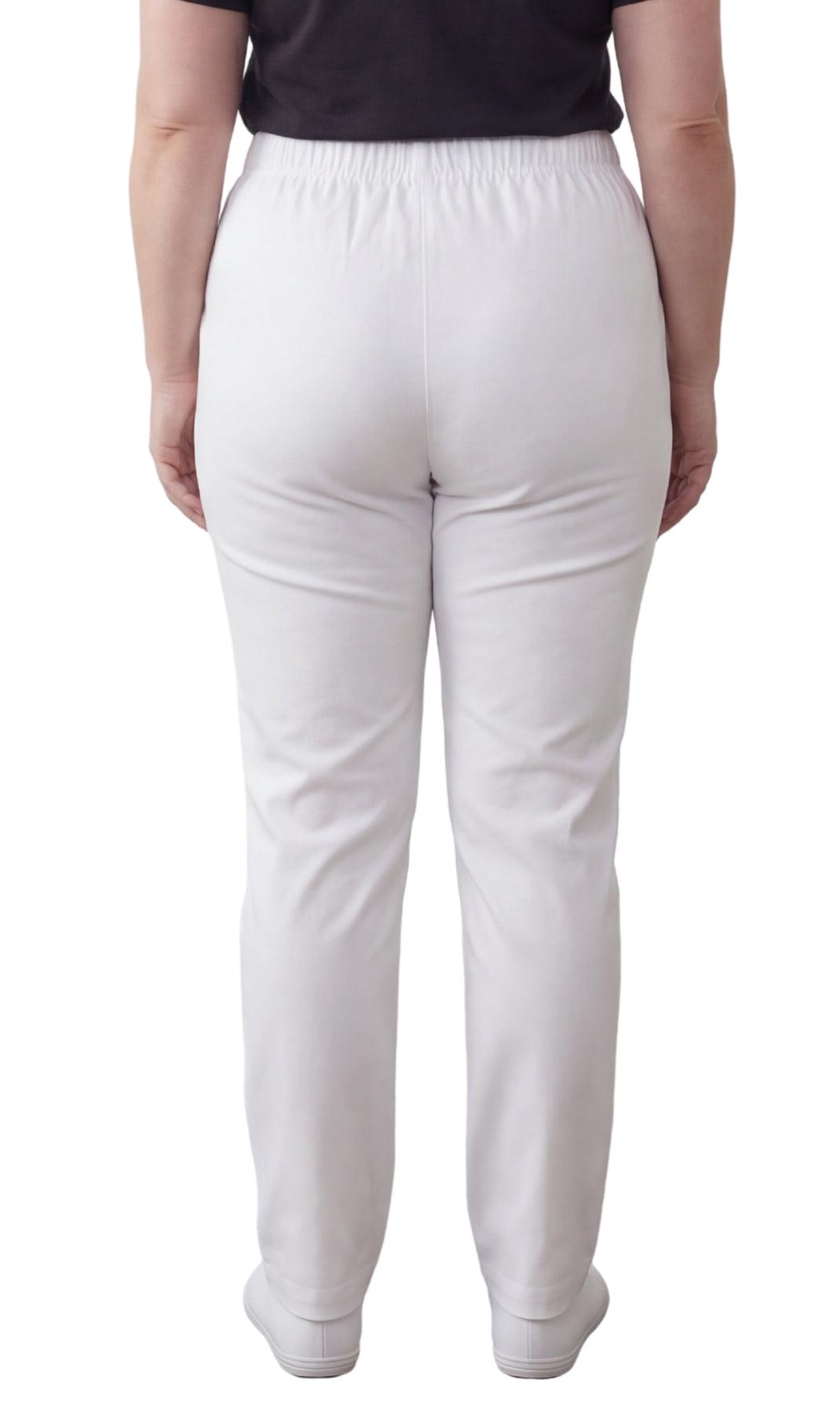 Women's Lightweight Pull-On Denim Jeans — Elastic Waist No Zipper 30