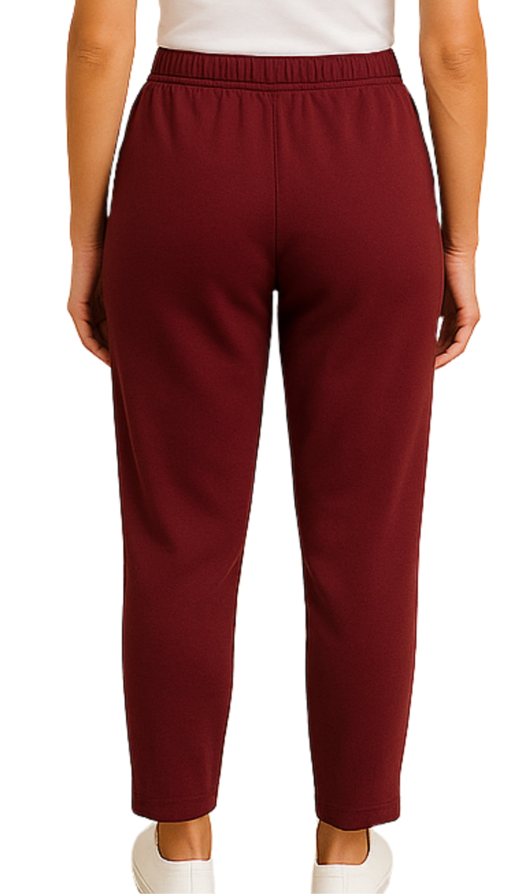 Women's Knit Pull on Pants - Cotton Blend with Flat Front waistband 25