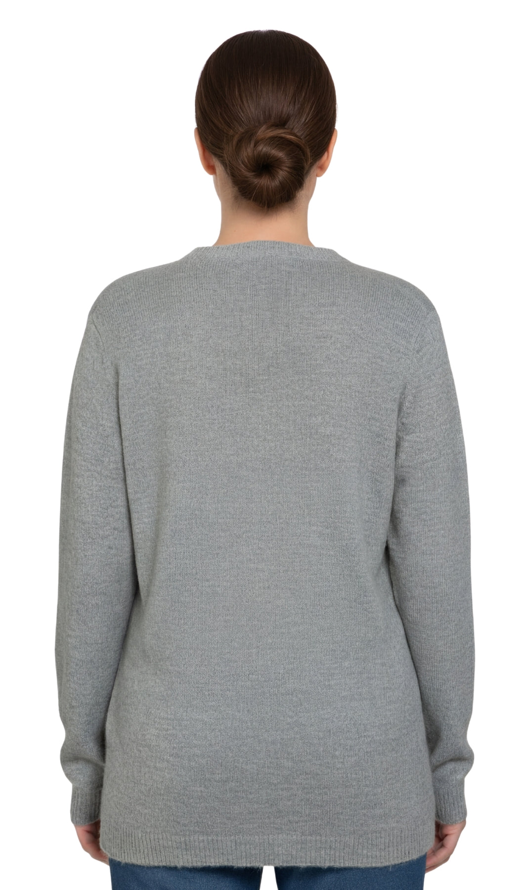 Women's Faux Pearl Cardigan in Cashmere-like Soft Knit 7