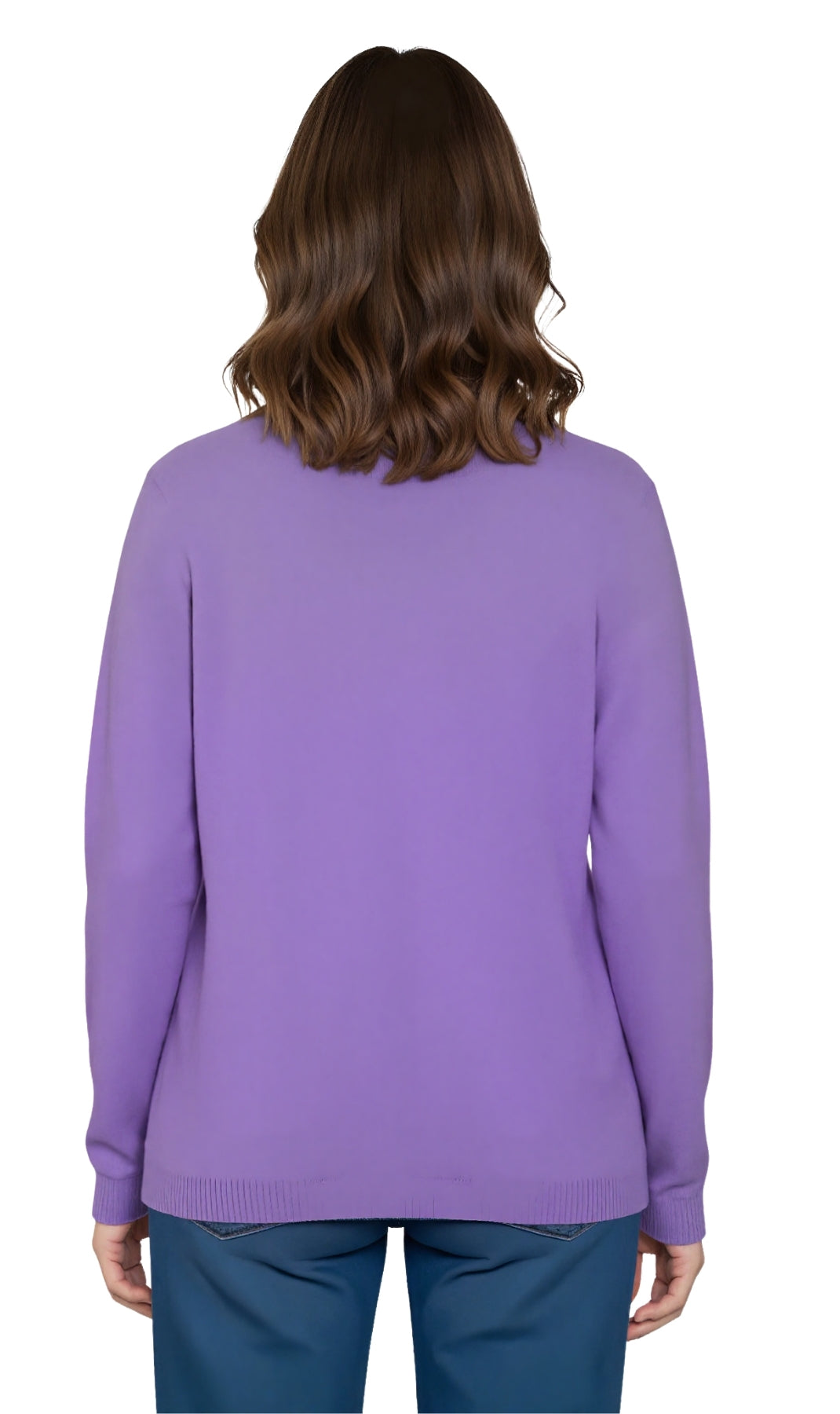 Women's Faux Pearl Cardigan in Cashmere-like Soft Knit 3