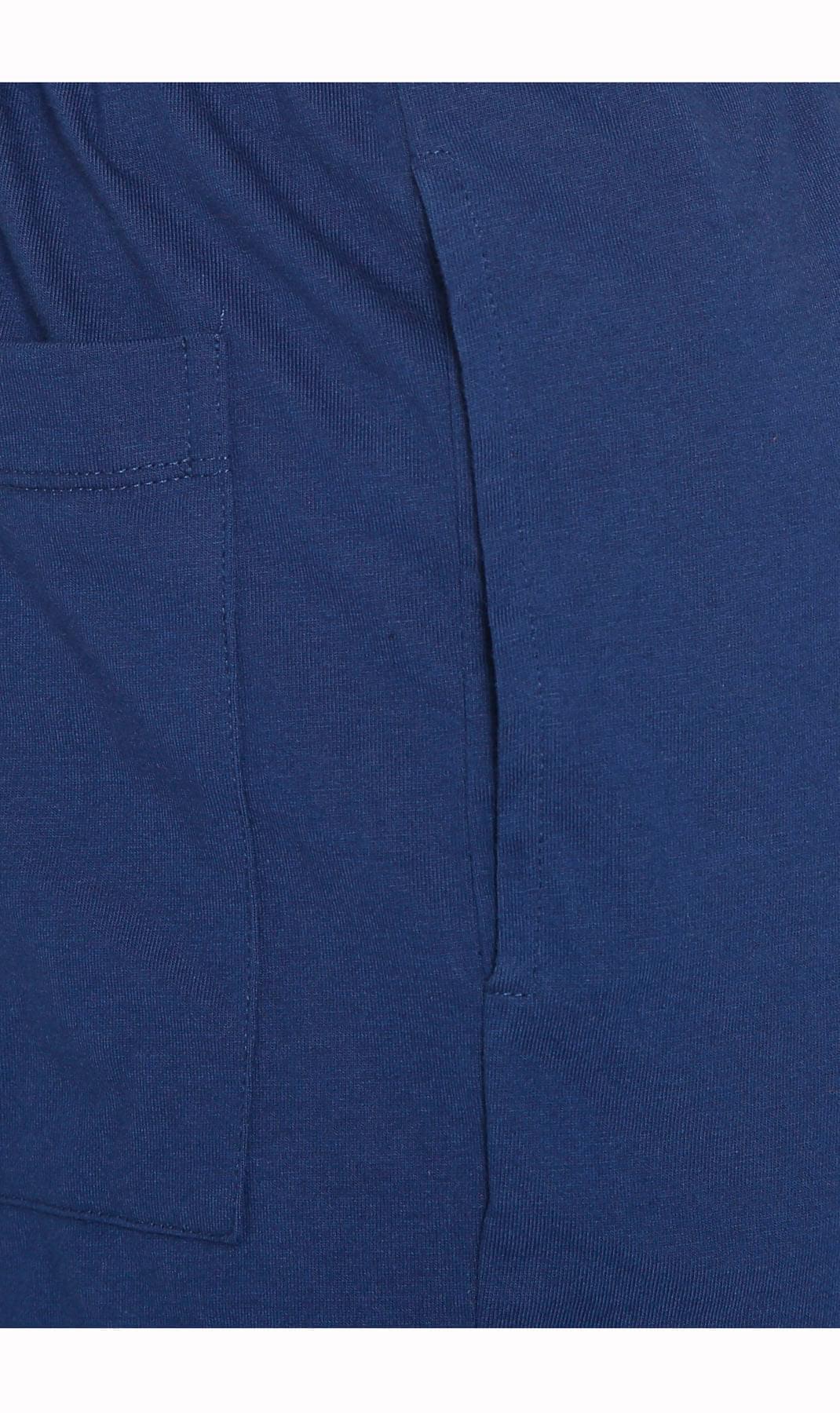 Men's Knit Pants - Pull On Elastic Waist for Effortless Dressing and Relaxed Comfort Navy - Pocket - TURTLE BAY APPAREL