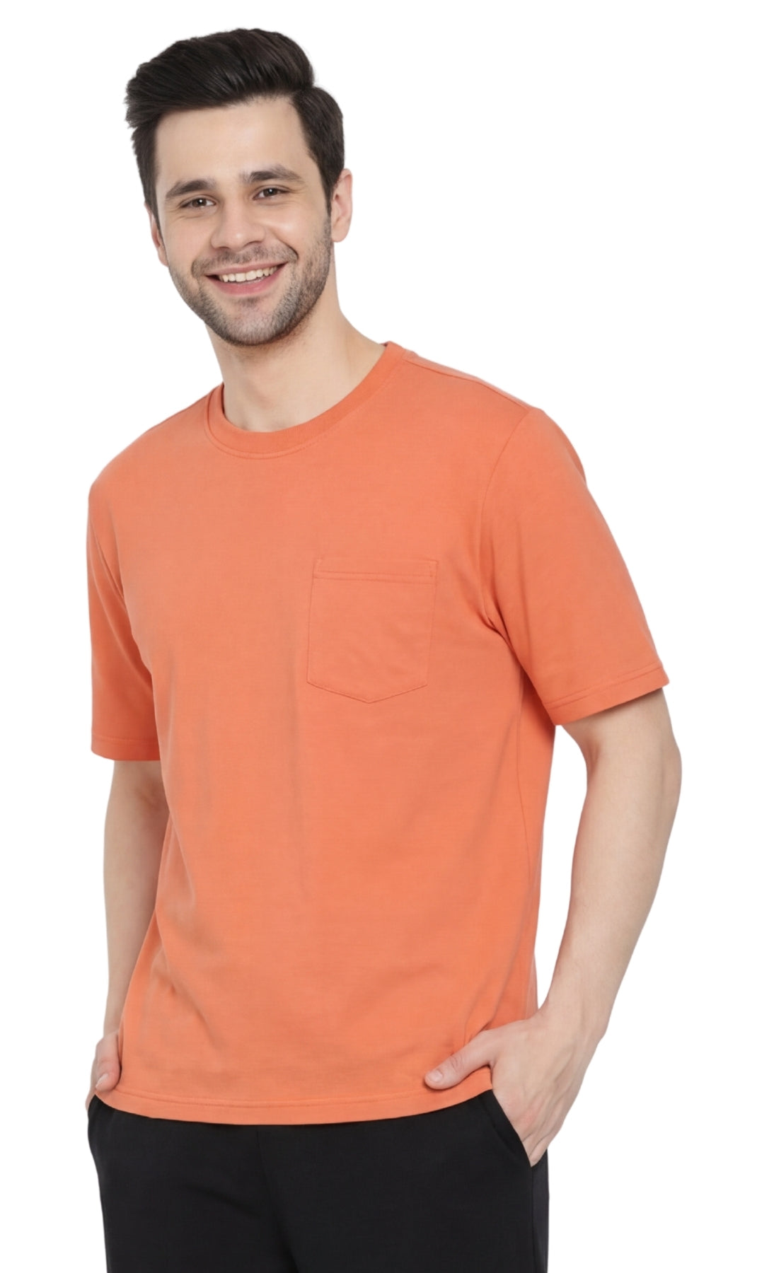 Men's Heavyweight Short Sleeve Crew Neck T-Shirt 17