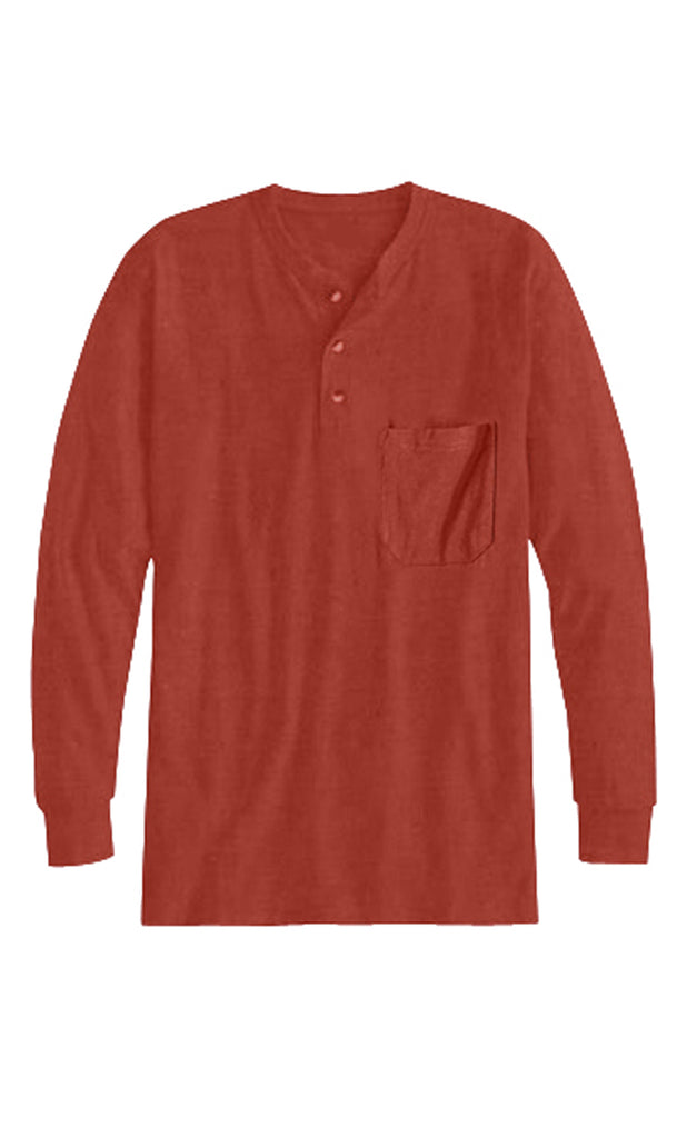 Men's Long Sleeve Henley