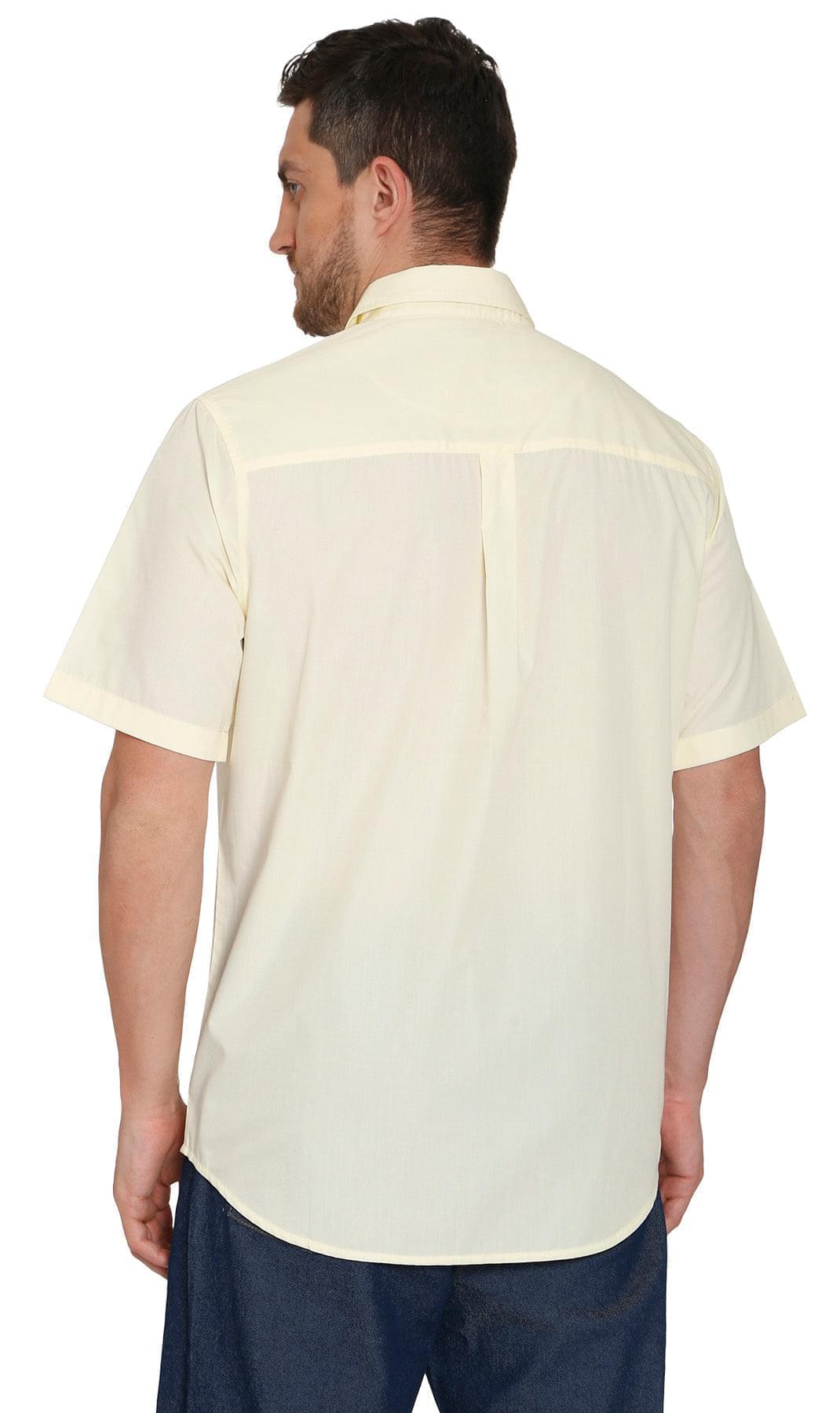 Men's Explorer Easy Snap Shirt - Multi-Pocket Organization Wheat - Back -TURTLE BAY APPAREL