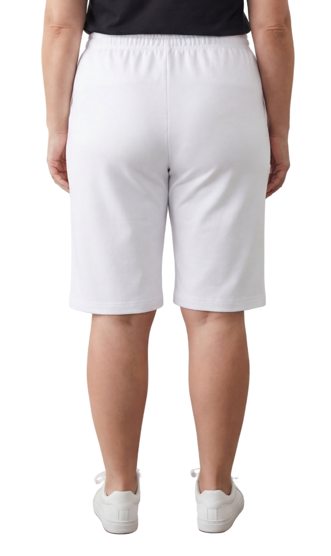 Women's Easy Pull-On Bermuda Shorts in Denim and Twill 42