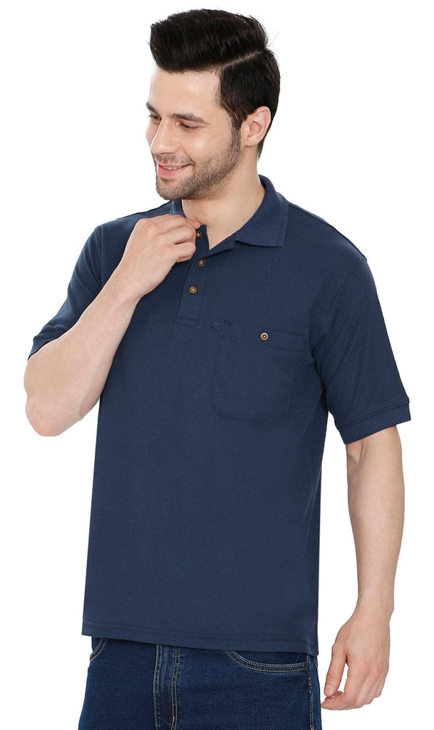 Mens Pique Knit Polo Shirts TURTLE BAY APPAREL